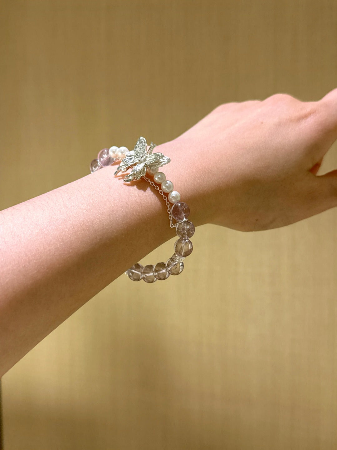 ▫️▪️ Amethyst bead bracelet